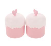 OSOLADY 2 Pcs Gobelets à Mousse Portables en Plastique Rose pour Nettoyant Visage, Opération Simple, Longue Durée, pour Voyage et Soin du Visage