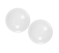 OSOLADY 2 Pièces Abat-jour de Plafonnier Encastré en PC Blanc, Construction Robuste Résistante la Déformation, Forme Ronde Élégante pour Salles de Bain et Balcons