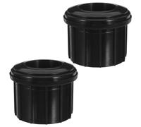 OSOLADY 2 Pièces Bouchon de Trou pour Base de Parasol Pièce de Rechange pour Pied de Parasol Insert de Plastique Noir 5,30x5,30x4,50cm pour Patios Extérieurs