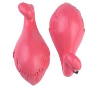 OSOLADY 2 pièces Crochets Muraux Créatifs Flamingo Rose Supports Résine Étanches pour Manteaux Chapeaux et Sacs Sans Percage Décoration Pratique pour Chambre Bureau et Entrée