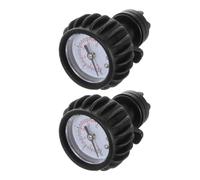 OSOLADY 2 Pièces Manomètre pour Bateau Gonflable et Planche de Surf Noir en PVC, Haute Précision, Utilisation Polyvalente, pour Usage en Déplacement, Pression 0-30 Psi