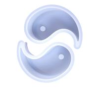 OSOLADY 2 Pièces Moule à Bougie en Silicone Tai Chi Léger et Facile à Démouler pour Fabrication Artisanale de Bougies Parfumées Décoratives Uniques