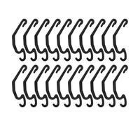 OSOLADY 24 Clips de Cage pour Petits Animaux en Plastique PP Noir, Fixation et Installation Facile, Accessoires pour Cage de Lapin et Hamster, pour Assemblage DIY et Voyage