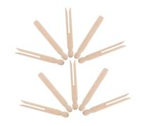 OSOLADY 24pièces Mini Pinces à Linge Bois Rondes De Accessoires Pratiques pour Accrocher Photos Et Artisanat Design Compact Et Léger Résistantes Marques