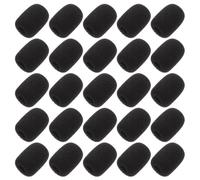 OSOLADY 25 Pièces Housses Micro en Éponge à Clipser, Protection Coupe-vent pour Microphone, Réduit Bruit du Vent et Bloque Salive, pour Scènes et Conférences