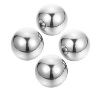 OSOLADY 2paires Balles de Baoding Acier Inoxydable Solides pour Massage et Exercice des Mains Poche Amélioration Dextérité et Renforcement des Doigts et Poignets