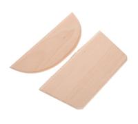 OSOLADY 2pcs Coupe-pâte en Bois Ergonomique et Grattoir à Pâte Confortable pour Découper la Pâte, Outils Pratiques Cuisine à Domicile Formes Demi-cercle et Trapèze
