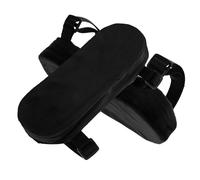 OSOLADY 2pcs Coussins Accoudoirs pour Chaise de Bureau et Fauteuil Gaming Noir en Coton et Pp, Facile à Déplacer, Soulage la Fatigue des Bras Lors de Longues Sessions de Jeu Travail