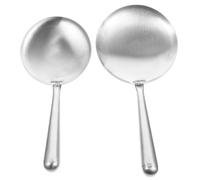 OSOLADY 2pcs Cuillères à Tofu en Acier Inoxydable Résistantes aux Chutes et Non Déformables, Accessoires Pratiques Cuisine et Service Alimentaire