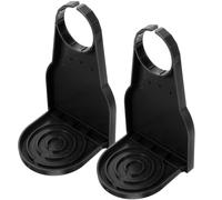 OSOLADY 2pcs Porte-gobelets de Buanderie en Plastique Noir Bac de Récupération Anti-Goutte Facile à Installer et Résistant à l'usure pour Organisation Lessive