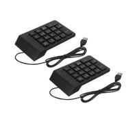 OSOLADY 2pièces Clavier Numérique USB Compact pour Applications Financières Et Bancaires Clavier Numpad Portable pour Bureau Et Usage Domestique