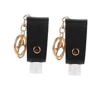 OSOLADY 2pièces Flacon De Parfum Portable Avec Housse Et Porte-clés Étui Pu Pour Bouteille Rechargeable Et Flacon Vide Accessoire Pratique Pour Voyage Et Vie Quotidienne