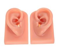 OSOLADY 2pièces Modèle Oreille Silicone Pour Pratique De Piercing De Oreilles Droite Gauche Réaliste Et Réutilisable Pour Formations Médicales Et Apprentissage