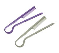 OSOLADY 2pièces Peigne V-couleur Assortie Outil De Coiffage à Clip Pour Cheveux Lisses Et Droits Accessoire De Salon Pour Femmes