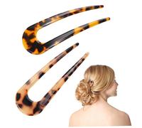 OSOLADY 2pièces U-shaped Hair Stick Accessories Practical Hair Decor for Wedding Parties and Daily Use Mixed Colors