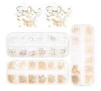 OSOLADY 3 Boîtes de Charges pour Fabrication de Bijoux Accessoires DIY en Alliage pour Remplissage de Résine Époxy et Projets de Scrapbooking