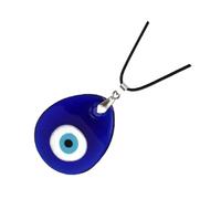 OSOLADY 3 Pièces Collier Œil Maléfique pour Hommes en Verre Bleu Vintage Pendentif Stylé, pour Fêtes Dansantes et Soirées Plage