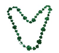 OSOLADY 3 Pièces Collier Trèfle en Résine Vert, Chaîne Shamrock Unisexe | Accessoire Festif Style Mode, pour Soirées à Thème, Organisateurs et Cosplay