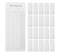 OSOLADY 30 Marque-pages Liste de Lecture en Papier Couché Blanc, Résistant la Déchirure, Lot de 30 Pièces, Accessoire Pratique pour Bibliothèques et Bureaux