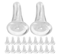 OSOLADY 30 tiges en silicone pour mini-figurines - Socles de rechange en silicone résistant à la chaleur pour statues décoratives - Accessoires de décoration pour fêtes et objets de cuisine