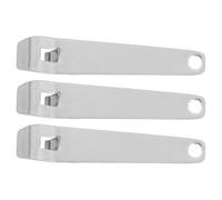 OSOLADY 3pcs Ouvre-flacon en Acier Inoxydable Argenté, Mini Ouvre-bouteille Ergonomique pour Flacons en Verre, Ouverture en Milieu Hospitalier et Déplacements Médicaux