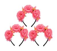OSOLADY 3pièces Bandeaux Floraux Peigne Artificiel Pour Femmes De Pivoine Accessoires Pour Mariages Fêtes Et Décorations Élégantes