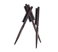 OSOLADY 3pièces Brosses à Cheveux Poils De Sanglier Pour Coiffure Peigne à Queue Pour Réaliser Des Chignons Élégants Et Styles Sophistiqués