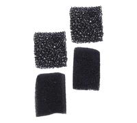 OSOLADY 4 Pièces Éponge à Maquillage Noire en Mousse pour Cicatrices Texture Fine, pour Cosplay et Fête D'halloween, Création D'effets Spéciaux Réalistes
