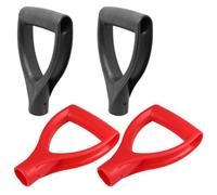 OSOLADY 4 Pièces Manche de Pelle à Neige Plastique, Poignée de Préhension Ergonomique, Remplacement Facile, pour Creuser et Ratissage, Poignée de Fourche de Jardin