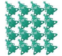 OSOLADY 48 Pièces Pochette à Couverts en Feutre Vert, Sapin Festif | Séparation des Couverts, pour Grandes Tablées et Dîners de Noël, Motif Sapin, Décoration de Table