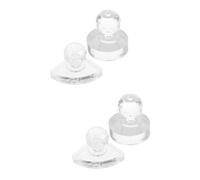 OSOLADY 4pièces Outil De Pression Pour Yeux Tampon De Maquillage Rond Pour Poudres Et Compactes Pour Blush Et Highlighter