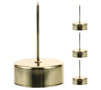 OSOLADY 4pièces Support De Bougie Métal avec Spike Porte-Bougie Élégant pour Décoration De Gâteau Et Événements Spéciaux