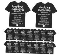 OSOLADY 50pièces Instructions De Lavage pour Vêtements Étiquettes De Nettoyage Shirts Et Chemises Guide Entretien Et Multi-Usage
