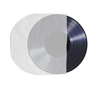 OSOLADY 50pièces Pochettes Intérieures Transparentes CD Lot de Protège Vinyles Et Disques Antirayures sans Rabat