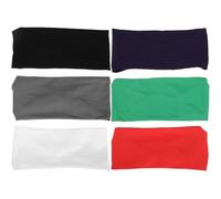 OSOLADY 6 Pièces Bandeau de Sport pour Garçon et Filles, Bandeau de Yoga Extensible en Polyester, Anti-Transpiration, Maintien des Cheveux, pour Basketball, Hommes et Femmes