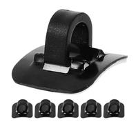 OSOLADY 6pcs Clips de Câble de Frein Vélo en Alliage D'aluminium Noir Clips Câbles C pour Guidage sur Cadres Vtt et Vélos de Route