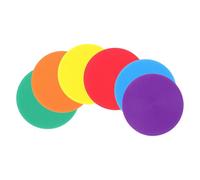 OSOLADY 6pcs Cônes Plats Cours D'eps Coupe du Monde Marqueurs Ponctuels en Vinyle Poly, Repères de Repérage Salle de Sport, Disques Ronds en Plastique pour Entraînement D'agilité
