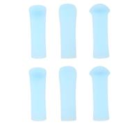 OSOLADY 6pcs Nettoyeur de Cérumen Professionnel en Silicone Bleu, Léger et Remplaçable, Accessoires Nettoyage Oreille pour Adultes, Outil pour Oreille et Nez