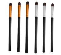 OSOLADY 6pièces s Pinceaux Pour Maquillage Des Yeux Avec Poignée Plastique Kit Et Application De Fards à Paupières Inclut Pinceau Courbé Angulé Mélange