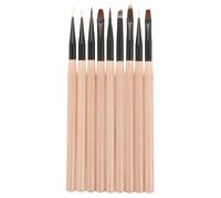 OSOLADY 9pièces Set De Pinceaux De Nail Art Pour Manucure Créative Outils Professionnels De Design Pour Gel Et Dessins Fins Parfait Pour Peinture De Fleurs Détails Précis