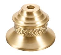 OSOLADY Abat-jour en Laiton Or Socle Robuste et Design Semi-fermé Compatible E27 pour Lampe Intérieure et Lampadaire de Salon