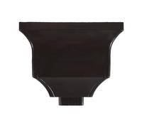 OSOLADY Adaptateur de de gouttière vers tuyau d'évacuation, raccord de gouttière - Dérivateur d'eau de pluie en alliage d'aluminium en forme d'entonnoir pour rallonge de drainage de toiture, 5 x 8