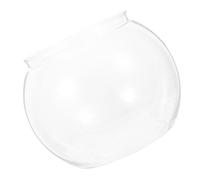 OSOLADY Aquarium Résistance aux Chocs en Plastique Transparent Rond pour Poissons Rouges et Petits Tortues Décoration de Bureau et Détente Travail