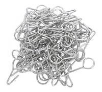 OSOLADY Attaches de Siège Auto en Acier Argenté S, 100pcs, Légères et Faciles à Installer pour Fixation de Housses et Coussins de Siège Voiture