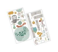 OSOLADY Autocollant Créative Décoration Murale et Fonction de Suivi Taille Toise Murale Animaux Forêt Colorée en Pvc pour Chambre D'garçon et Filles ou Maternelle