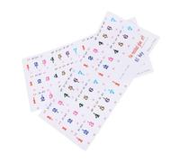 OSOLADY Autocollants pour Clavier de Piano 61 Touches pour Débutants, 2 Feuilles Adhésives Transparentes, Outil D'apprentissage sans Dommage pour Piano