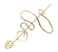 OSOLADY Baguette à Cheveux en Cuivre Vintage pour Chignon, Accessoire Élégant et Unique, pour Mariage et Soirée, Pince à Chignon pour Femmes et Adolescentes