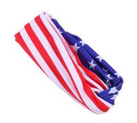 OSOLADY Bandeau à Drapeaux Américains Léger et Respirant en Tissu Élastique, Accessoire Élégant pour Événements Patriotiques et Fête de L'indépendance