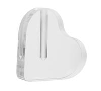 OSOLADY Base de Fleur en Acrylique Transparente de Cœur pour Rose et Roses à Feuille d'or, Support Décoratif Épais pour Affichage Artistique