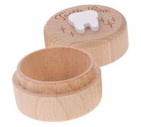 OSOLADY Boîte à Dents de Lait pour Organisateur de Souvenirs de Dents Rond Mignon Conserve Précieuses Enfance